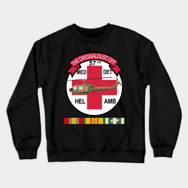 57th Medical Company - Orignial Dustoff - Vietnam w VN SVC Crewneck Sweatshirt by twix123844